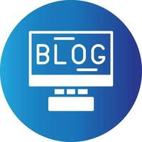 Blogging Creative Icon Design vector