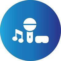 Virtual Concert Creative Icon Design vector