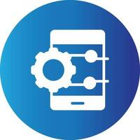 Project Management App Creative Icon Design vector