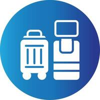 Self Check In Creative Icon Design vector