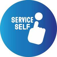 Self Service Creative Icon Design vector