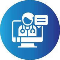 Telemedicine Creative Icon Design vector