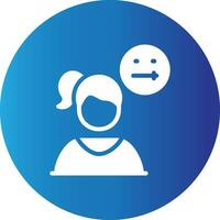 Concerned Creative Icon Design vector