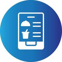 Digital Inflight Menu Creative Icon Design vector