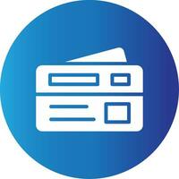 Debit Card Creative Icon Design vector