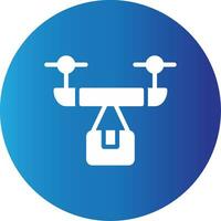 Drone Delivery Creative Icon Design vector