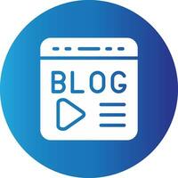 Blogging Creative Icon Design vector
