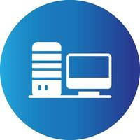 Computer Creative Icon Design vector