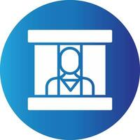 Prisoner Creative Icon Design vector
