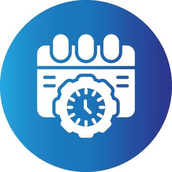 Schedule Procedure Creative Icon Design vector