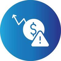 Macroeconomic Risk Creative Icon Design vector