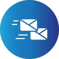 Mass Mailing Creative Icon Design vector