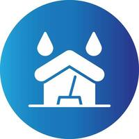 Water Damage Cleaning Creative Icon Design vector