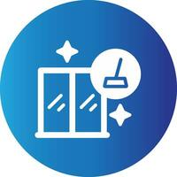 Window Cleaning Creative Icon Design vector