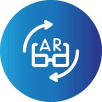 Ar Glasses Creative Icon Design vector