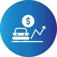 Car Loan Rates Creative Icon Design vector