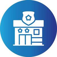 Police Station Creative Icon Design vector