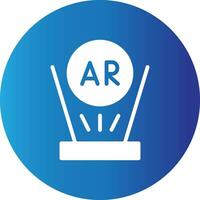 Augmented Reality Creative Icon Design vector
