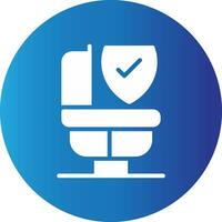 Bathroom Safety Creative Icon Design vector