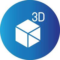 3D Object Creative Icon Design vector