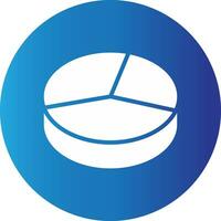 3D Pie Creative Icon Design vector