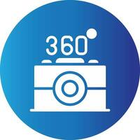 360 Camera Creative Icon Design vector