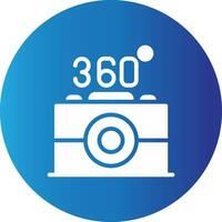 360 Camera Creative Icon Design vector