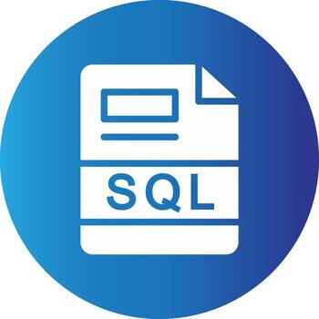 SQL Creative Icon Design vector