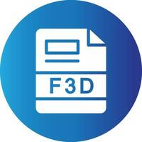 F3D Creative Icon Design vector