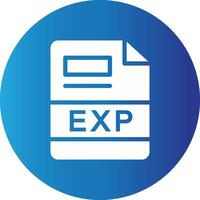 EXP Creative Icon Design vector