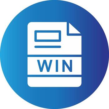 WIN Creative Icon Design vector