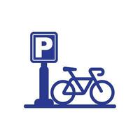 Parking area traffic sign icon, vector illustration symbol design