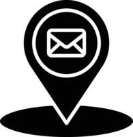 Contact Location solid and glyph vector illustration