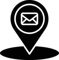 Contact Location solid and glyph vector illustration