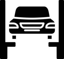 Car Repair solid and glyph vector illustration