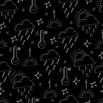 sin costura modelo de aislado blanco contorno 3d clima íconos vector