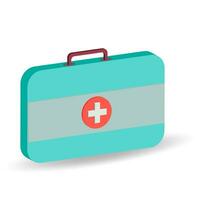 medical suitcase vector isometric icon