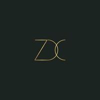 Alphabet letters Initials Monogram logo XZ, ZX, X and Z vector