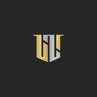 Alphabet letters Initials Monogram logo WZ, ZW, Z and W vector