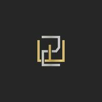 Alphabet letters Initials Monogram logo WZ, ZW, Z and W vector