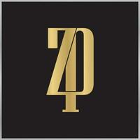 ZP, PZ, P and Z Abstract initial monogram letter alphabet logo design vector