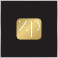 ZP, PZ, P and Z Abstract initial monogram letter alphabet logo design vector