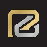 ZP, PZ, P and Z Abstract initial monogram letter alphabet logo design vector