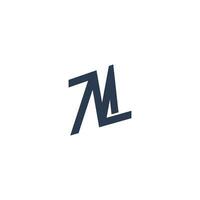 alfabeto iniciales logo zm, mz, z y metro vector