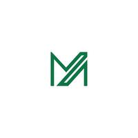Alphabet Initials logo ZM, MZ, Z and M vector
