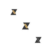 Alphabet Initials logo ZL, LZ, Z and L vector