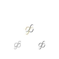 Alphabet Initials logo ZL, LZ, Z and L vector