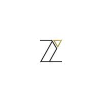 IZ, ZI, I AND Z Abstract initial monogram letter alphabet logo design vector