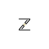 IZ, ZI, I AND Z Abstract initial monogram letter alphabet logo design vector