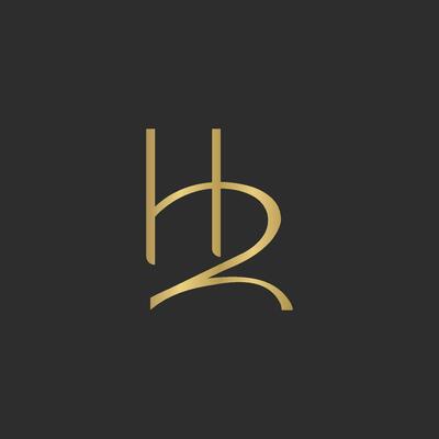 Alphabet Initials logo HZ, ZH, H and Z